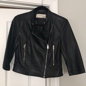 Zara faux leather jacket
